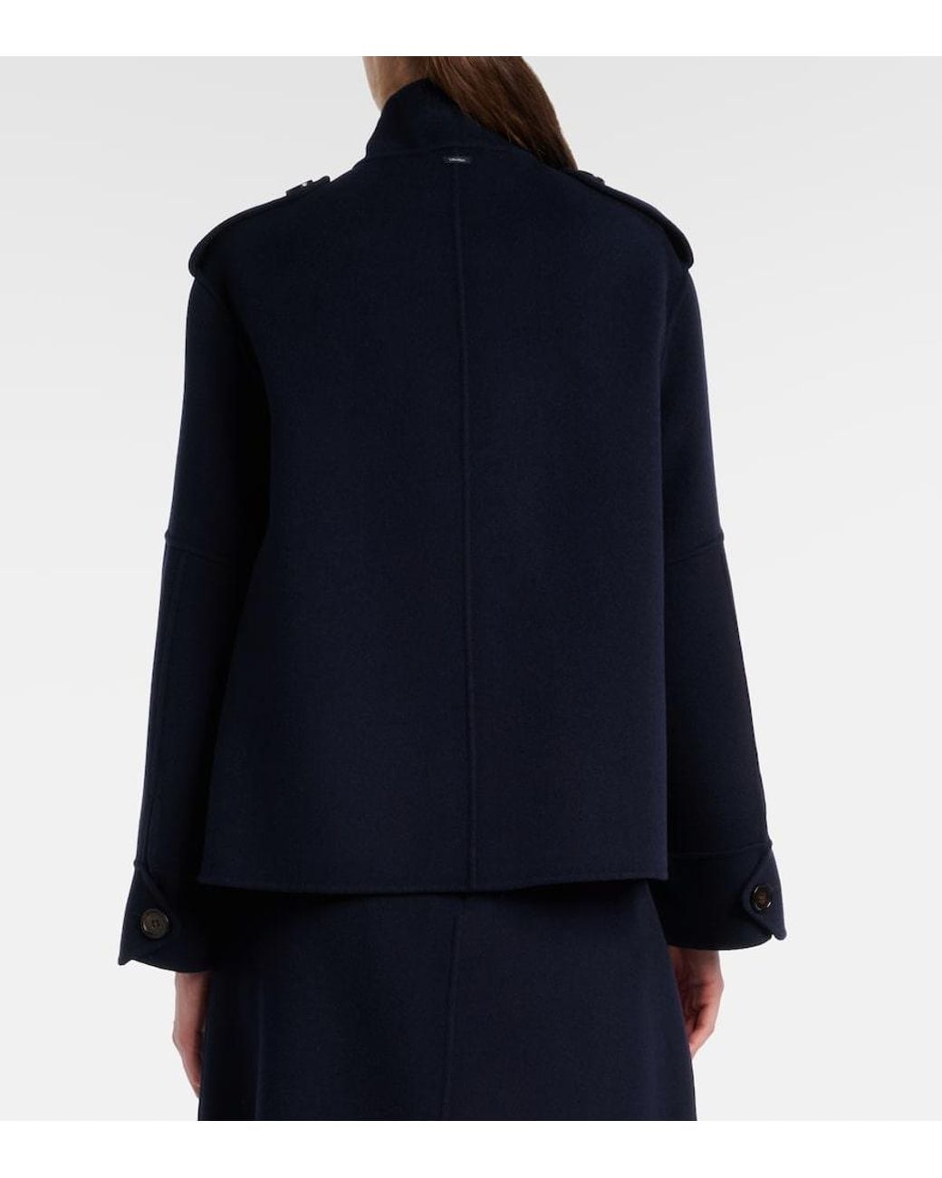 Max Mara Blue Free Virgin Wool Jacket