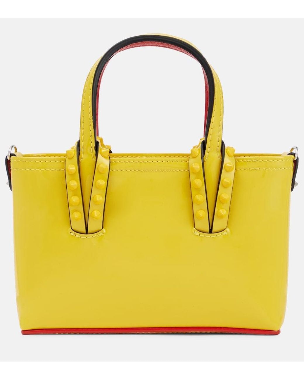 Christian Louboutin Multicolor Cabata Nano Patent Leather Tote Bag