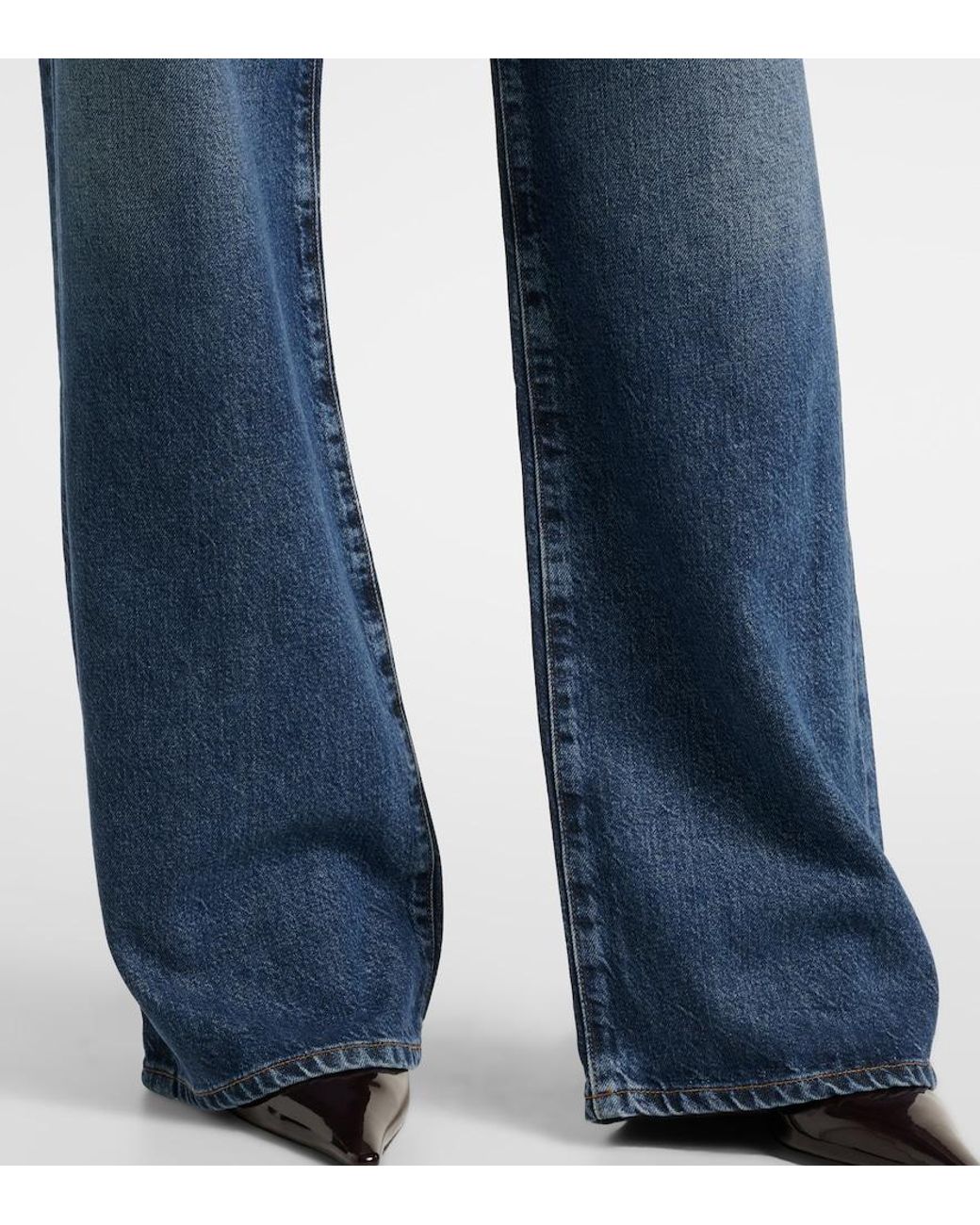 Citizens of Humanity Blue Annina High-Rise Wide-Leg Jeans