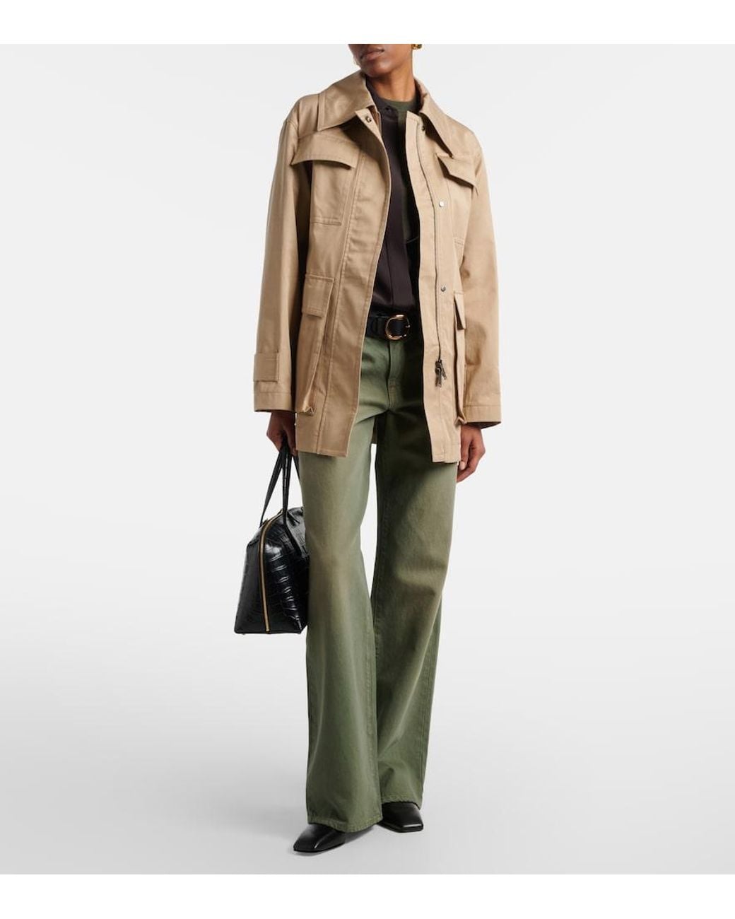 Joseph Natural Shama Cotton Trench Coat