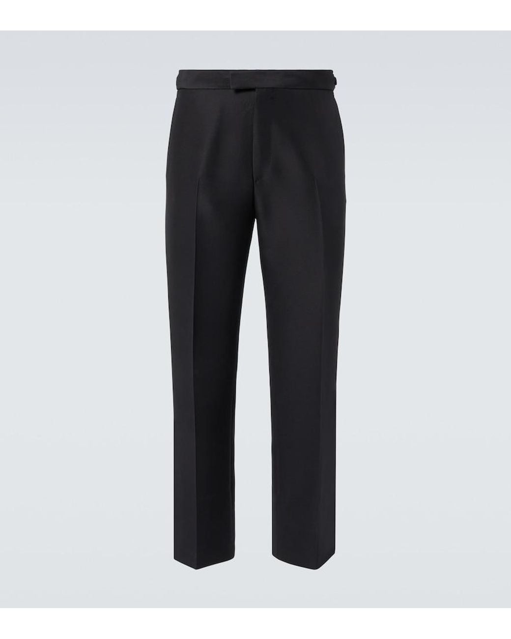 Loro Piana Black Wool And Silk Suit Pants for men