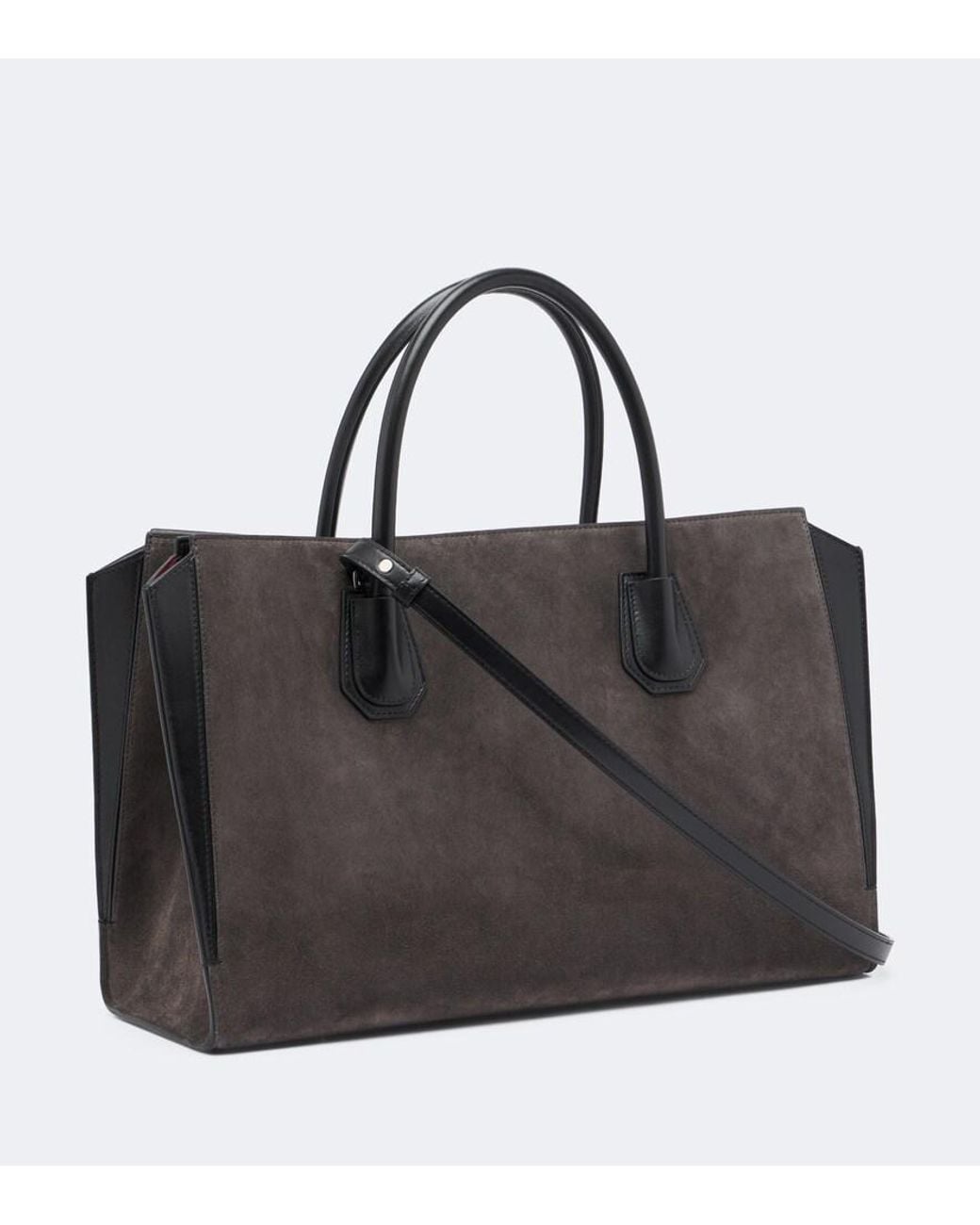 Givenchy Black Antigona Catchall Medium Suede Tote Bag