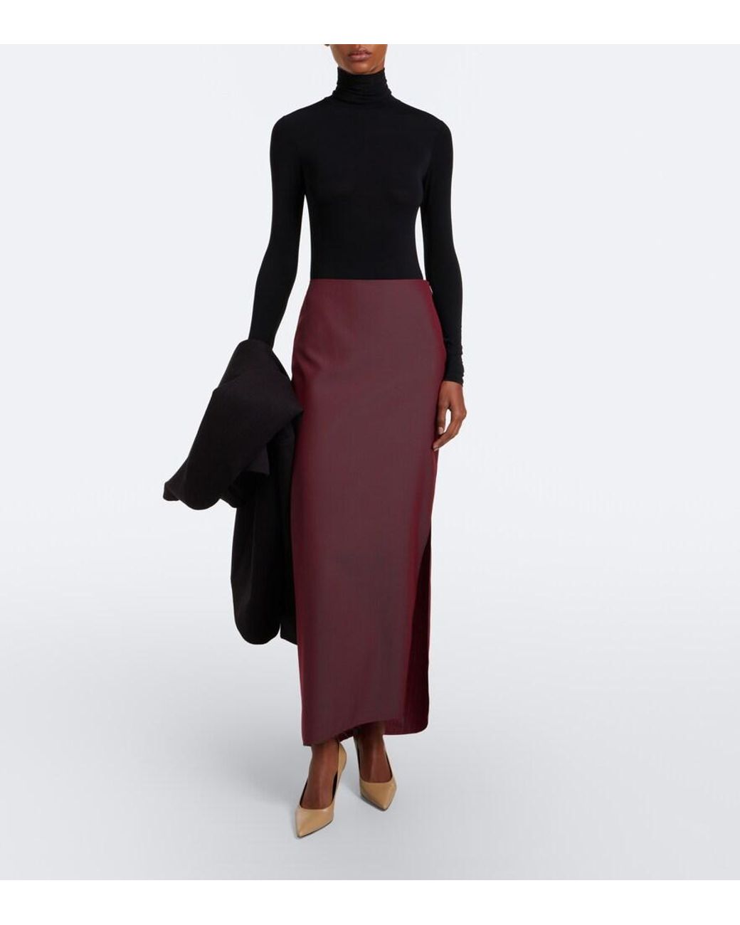 The Row Black Basile Jersey Bodysuit