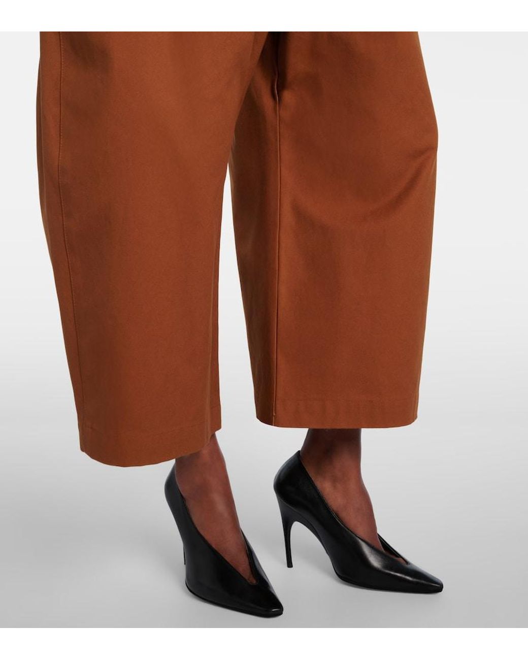 Balenciaga Brown Crepe Balloon Pants