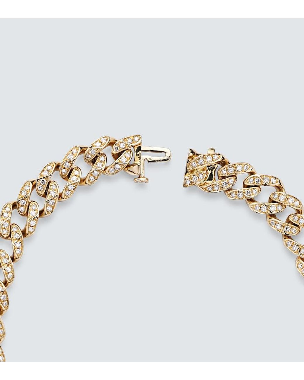 SHAY Metallic Medium 18Kt Chain Bracelet With Diamonds for men