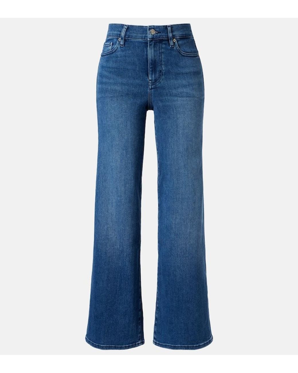 FRAME Blue Le Slim Palazzo Wide-Leg Jeans