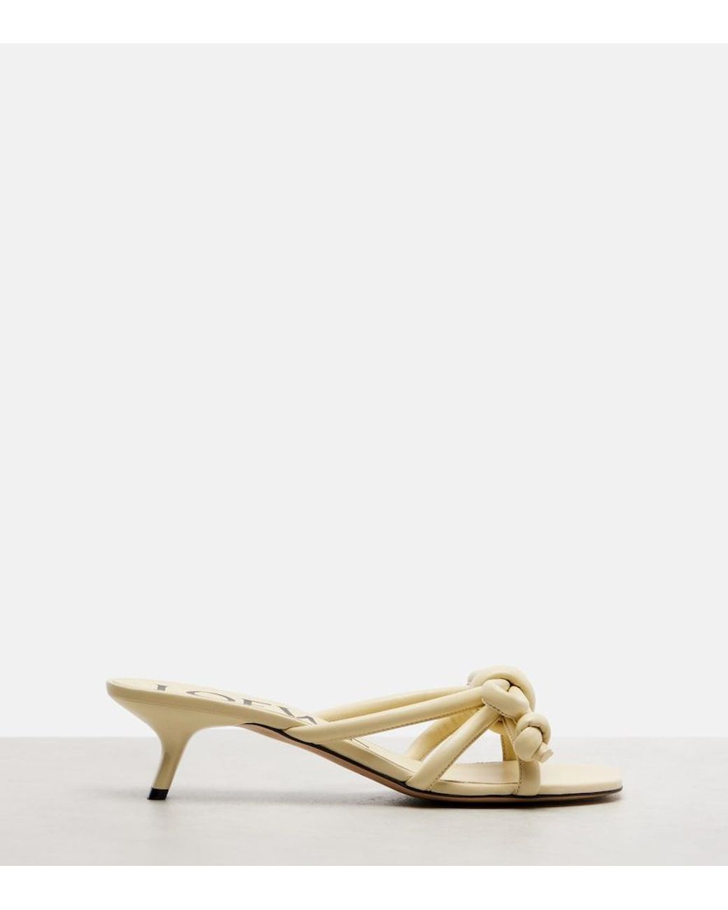 Loewe Natural Flamenco 45 Leather Mules