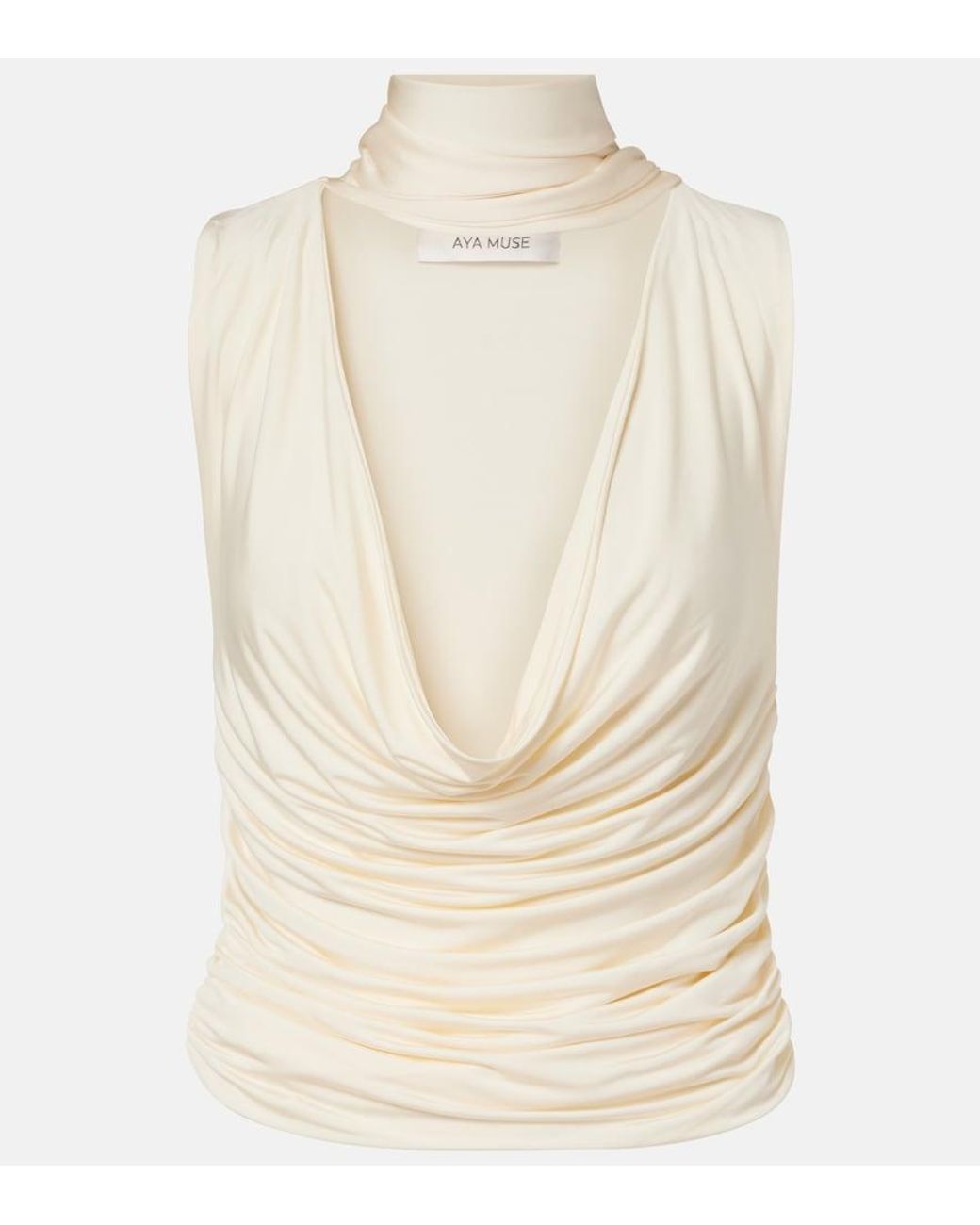 AYA MUSE Natural Brise Draped Top