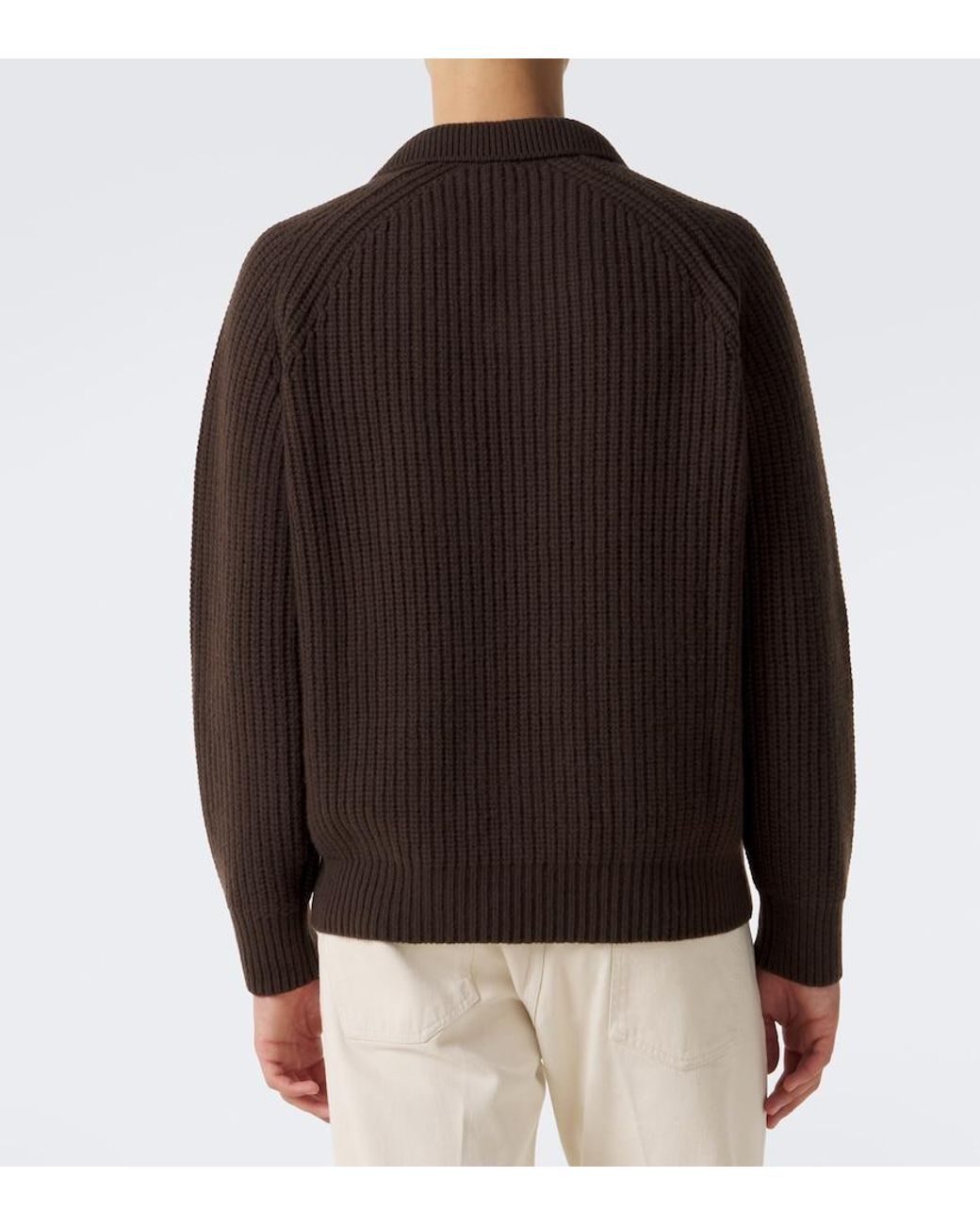 Pullover Polo di Eleventy in Brown da Uomo