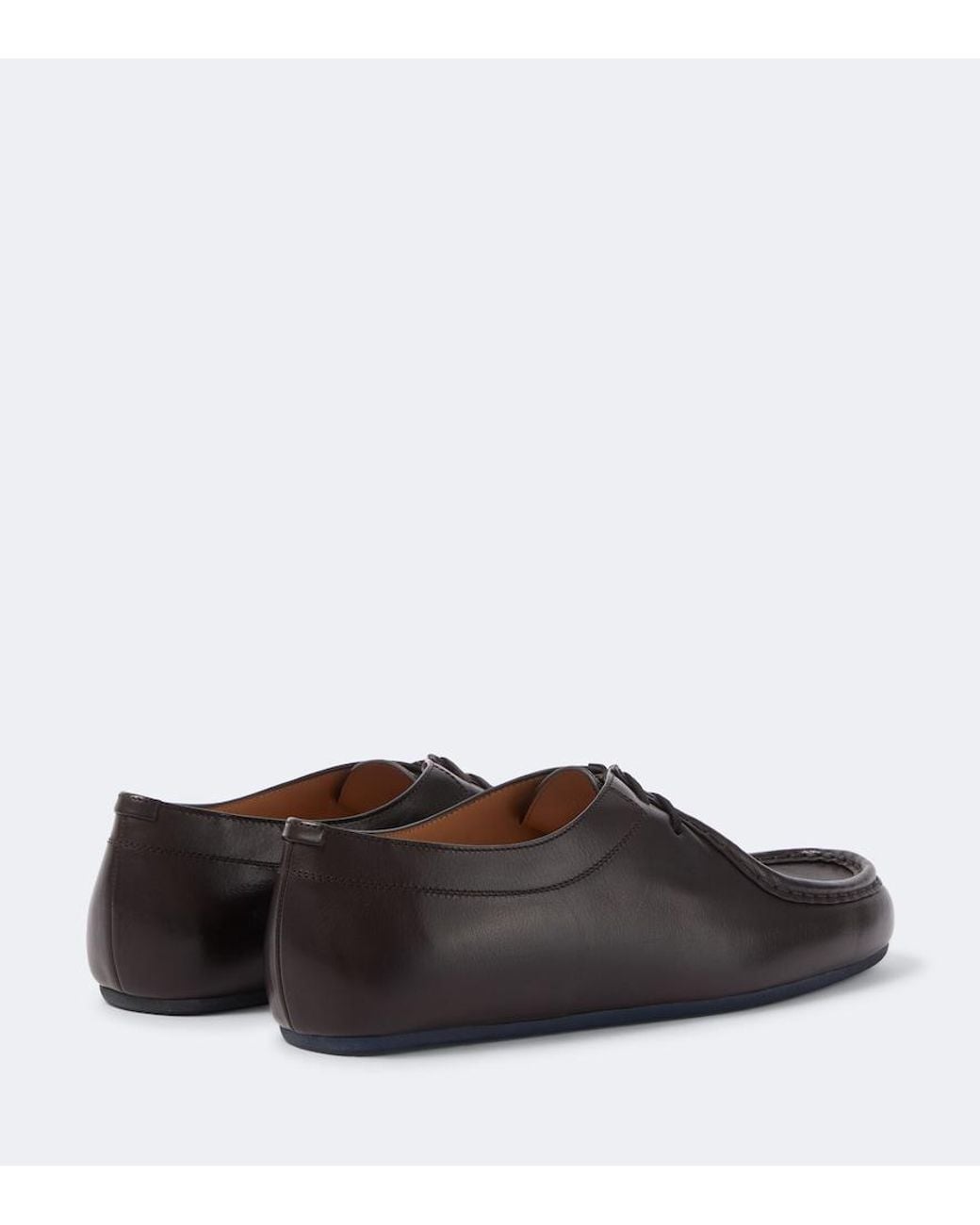 Jil Sander Brown Hood Leather Lace-Up Shoes for men