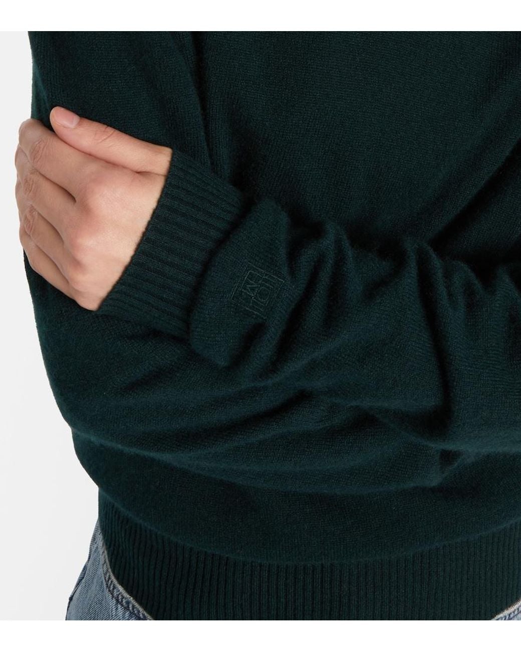 Totême Green Cashmere Sweater
