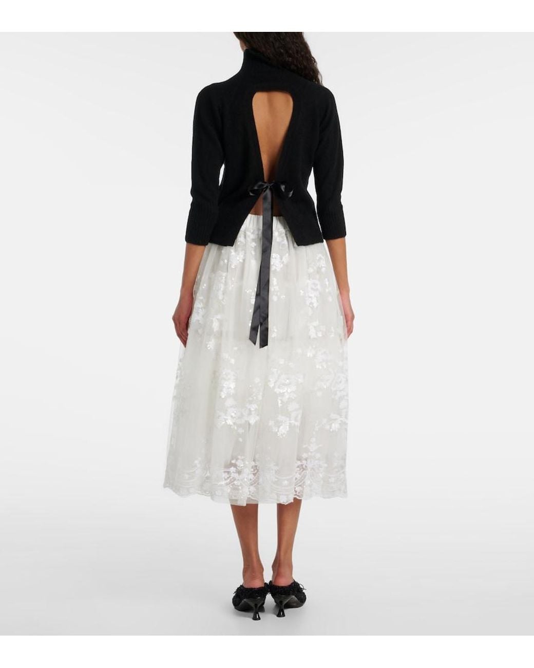 Pull En Cachemire A Ornements Simone Rocha en coloris Blue