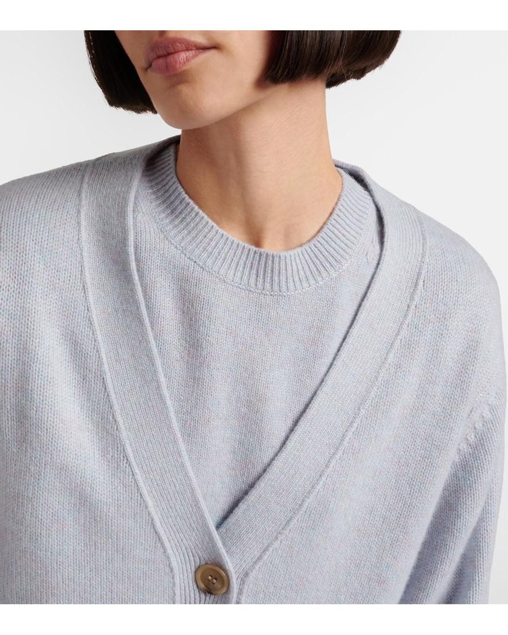 Lisa Yang Blue Danni Cashmere Cardigan