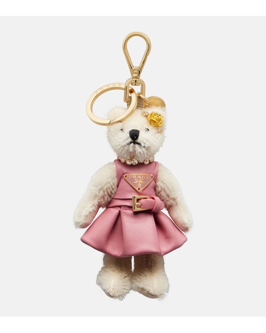 Prada Pink Teddy Bag Charm
