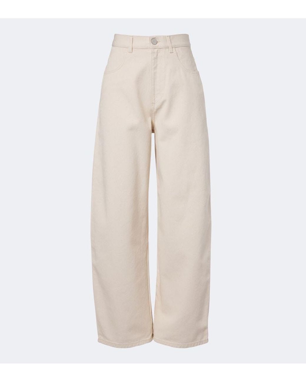 Jeans Barrel Berber Rohe de color Natural