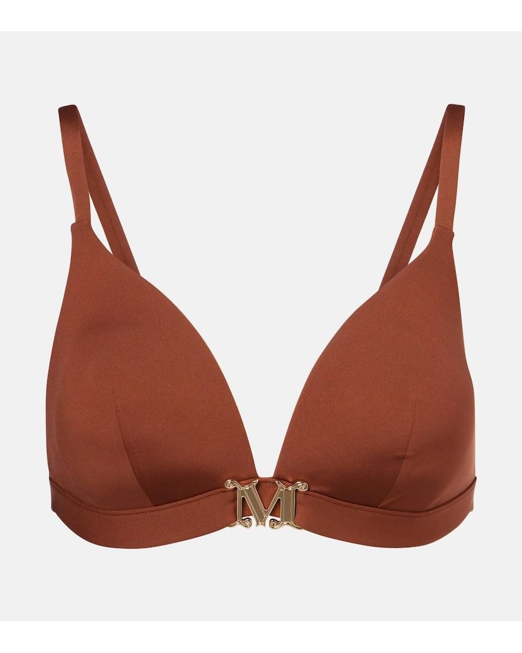 Max Mara Brown Abelia Bikini Top
