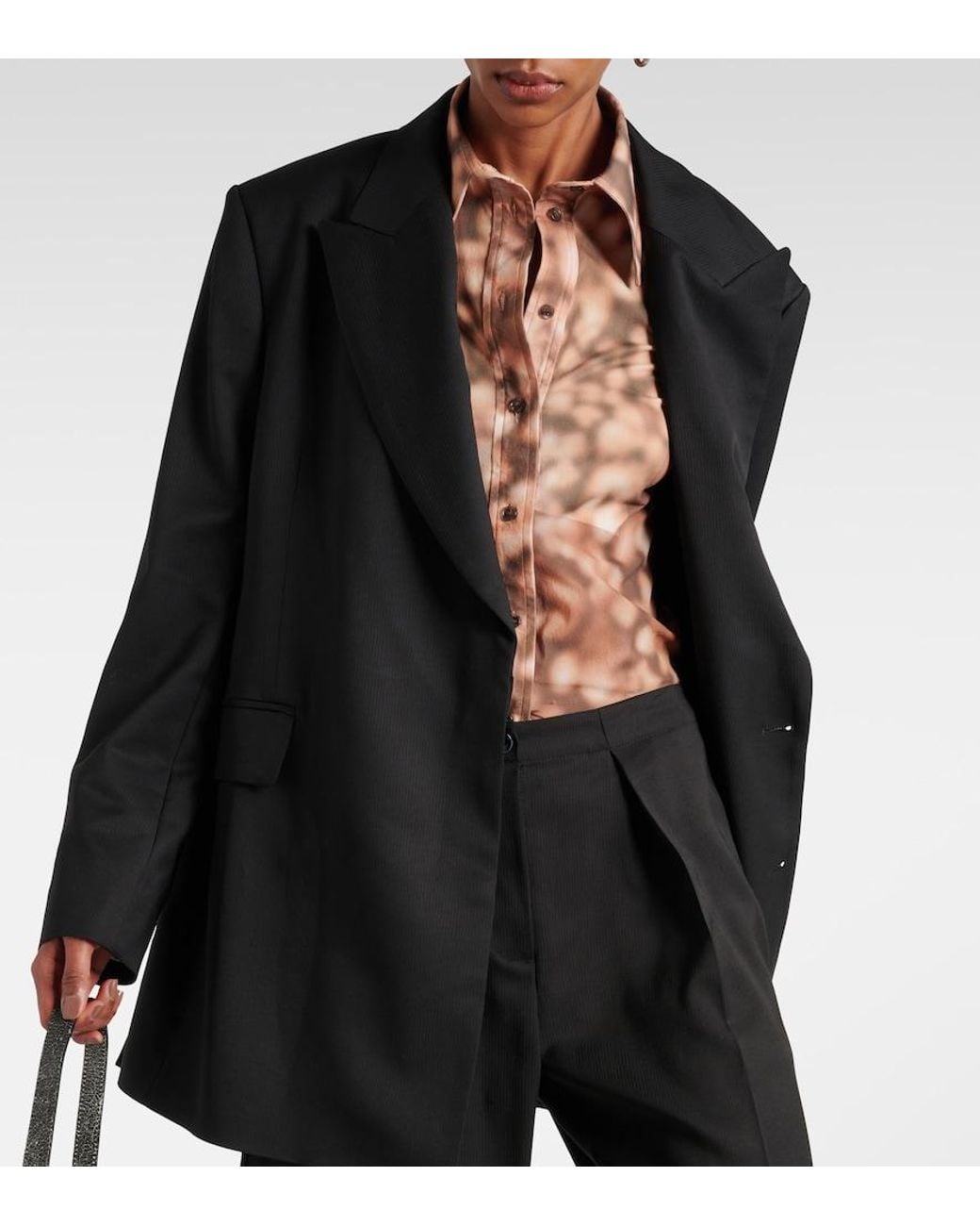 Acne Black Belted Blazer