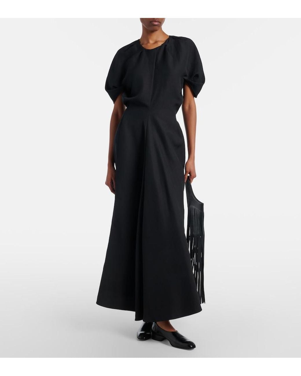 Khaite Black Ria Maxi Dress