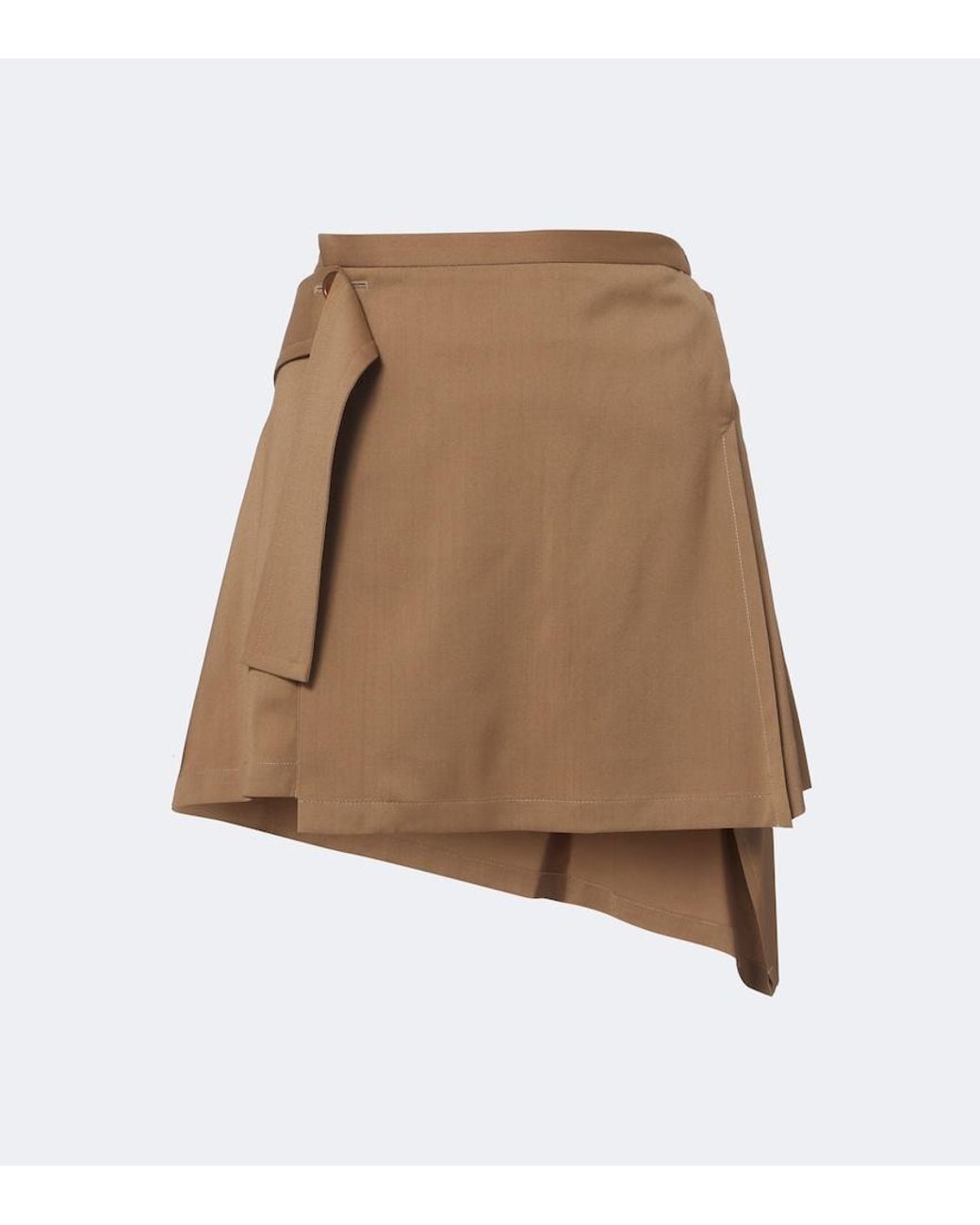 Vivienne Westwood Natural Meghan Asymmetric Virgin Wool Kilt