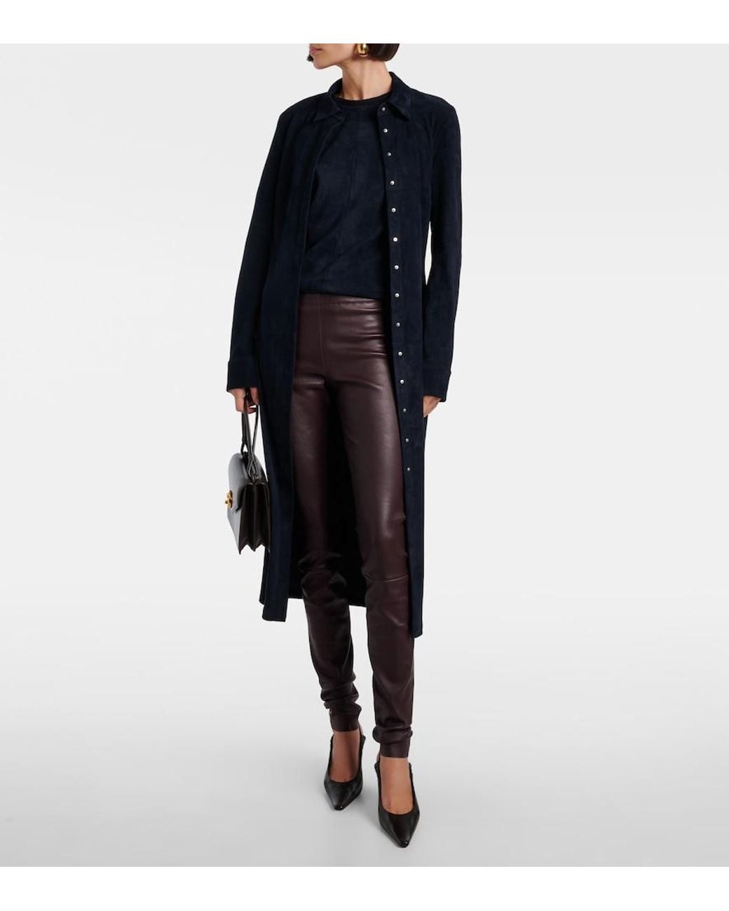 Stouls Blue Miuccia Suede Top