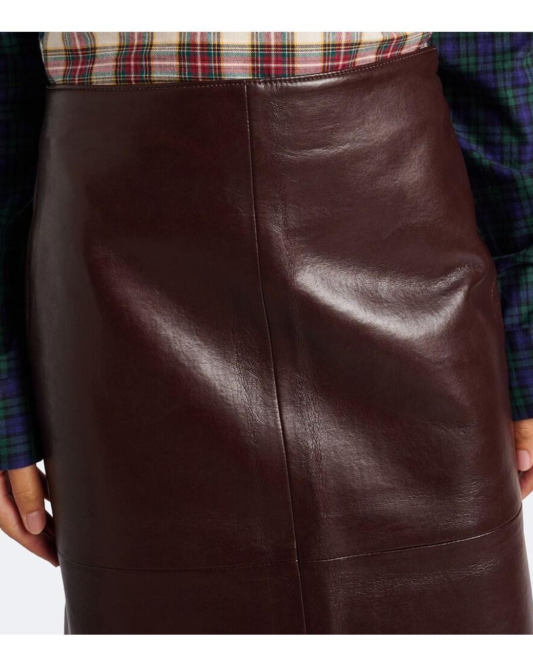 Agolde Brown Hikson Pencil Skirt