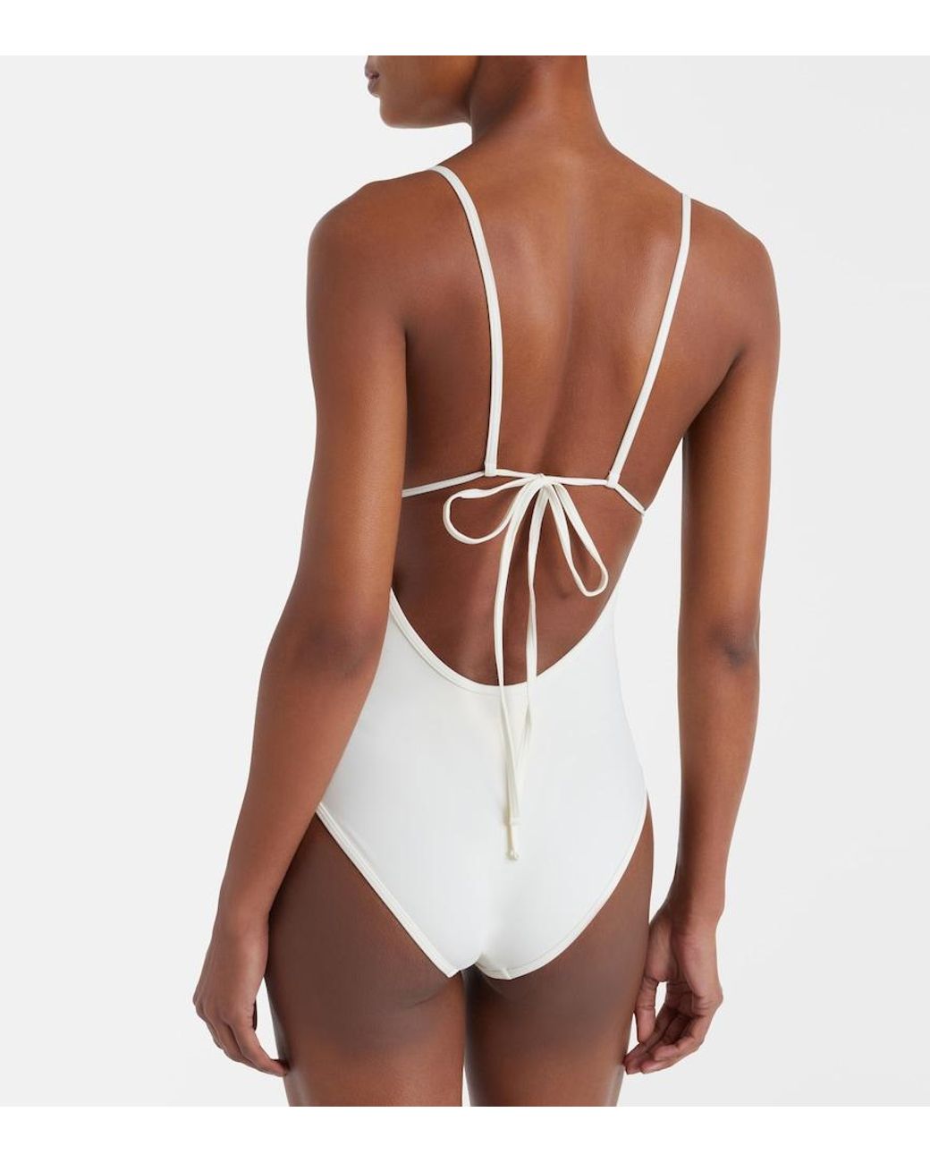 Totême White Scoop Swimsuit