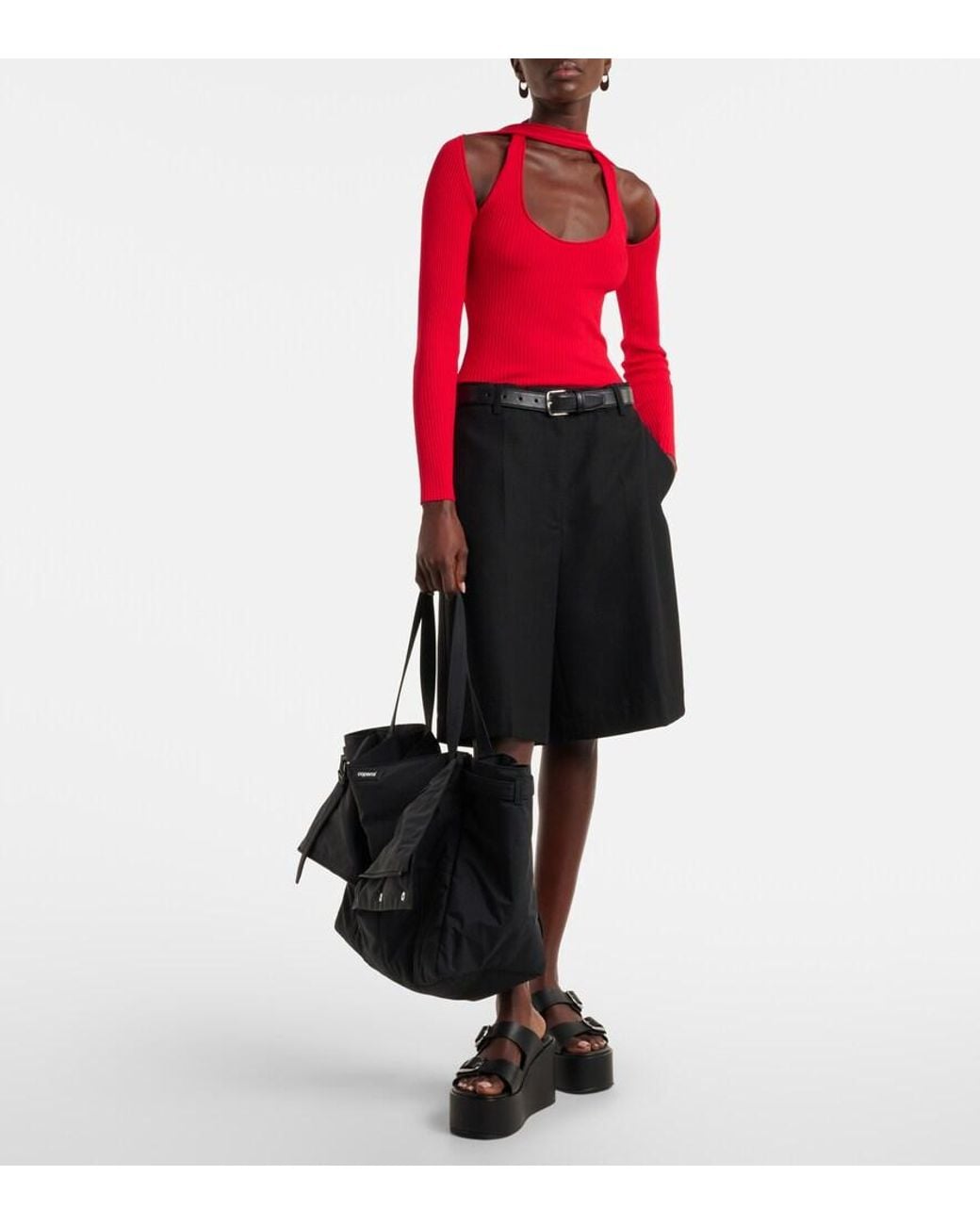 Coperni Black Belt Cabas Tote Bag