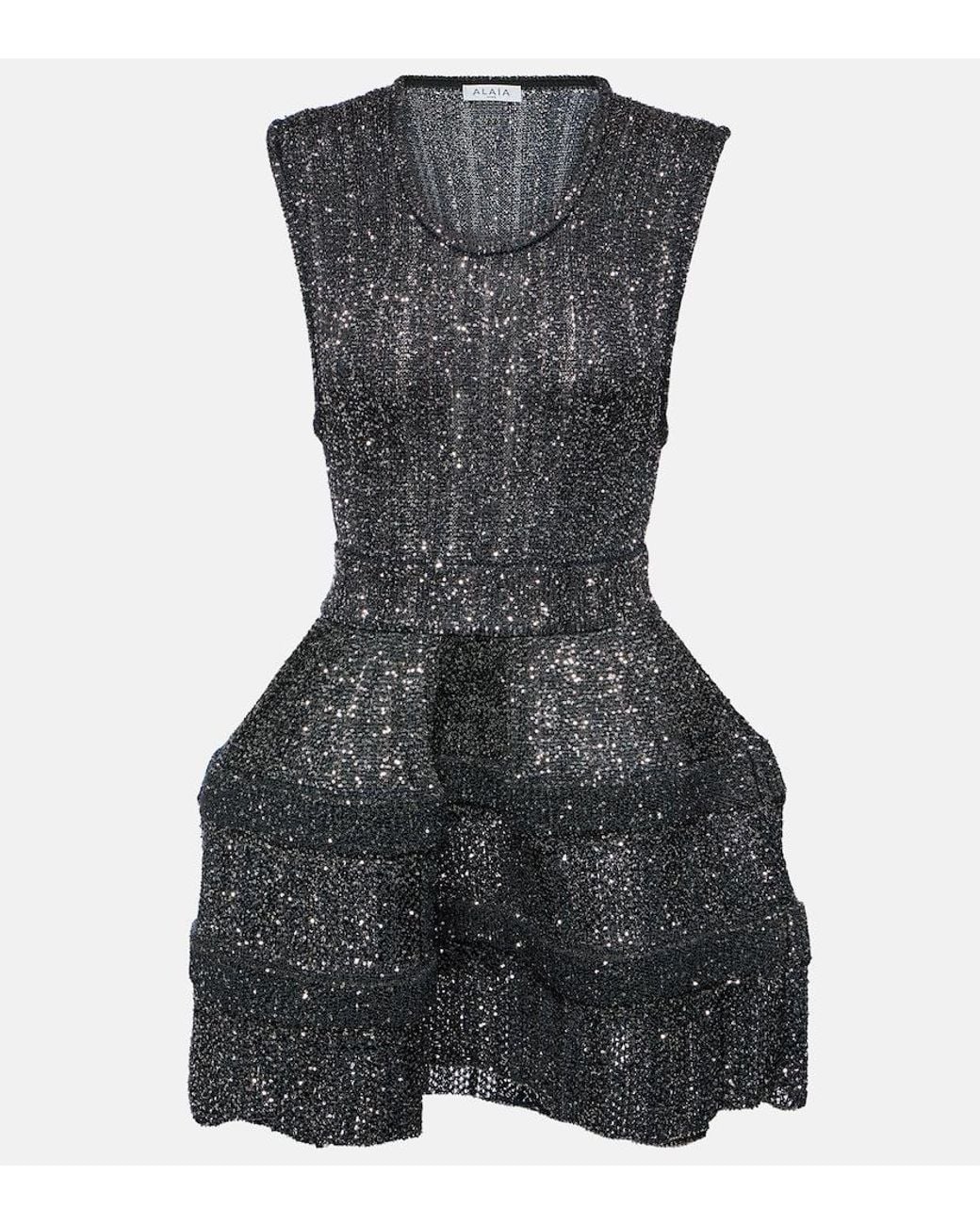 Alaïa Black Sequined Minidress