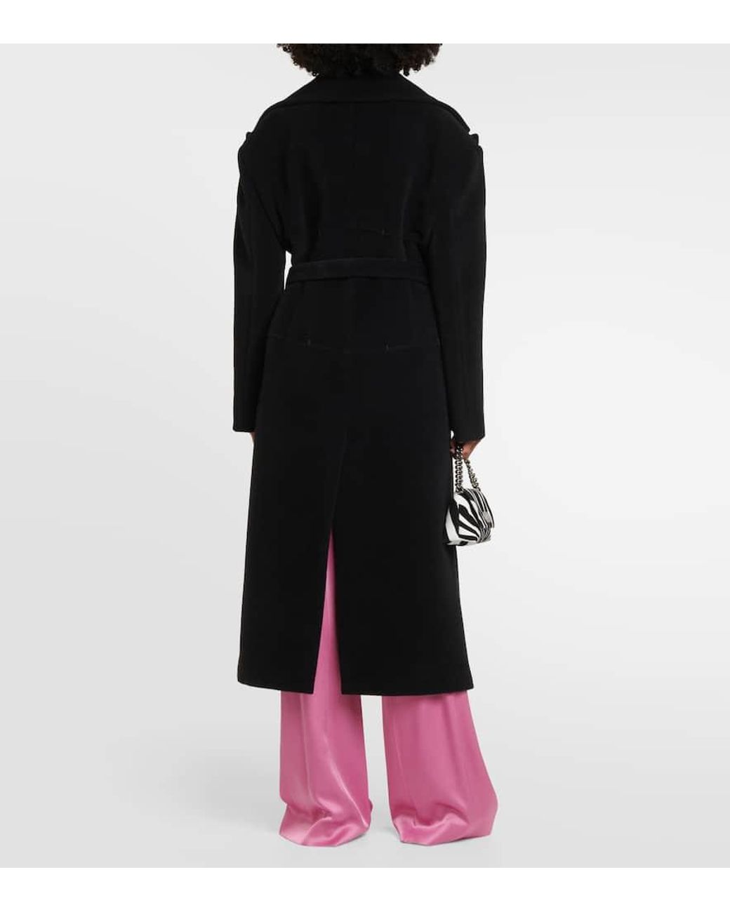 Tom Ford Black Alpaca And Wool Coat