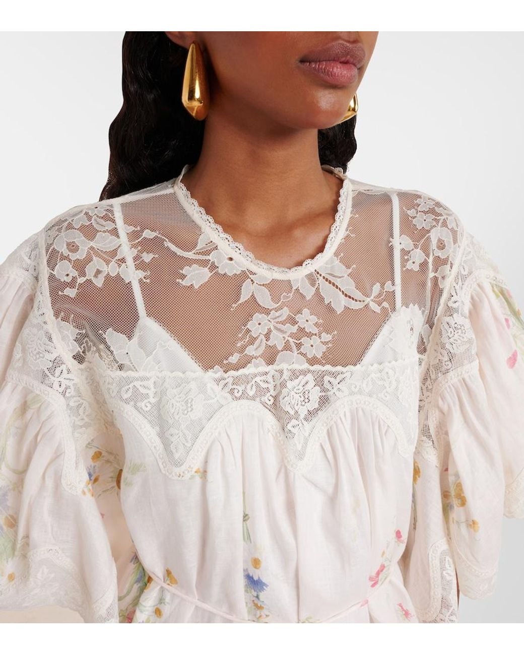 Zimmermann White Lucky Linen Mini Dress