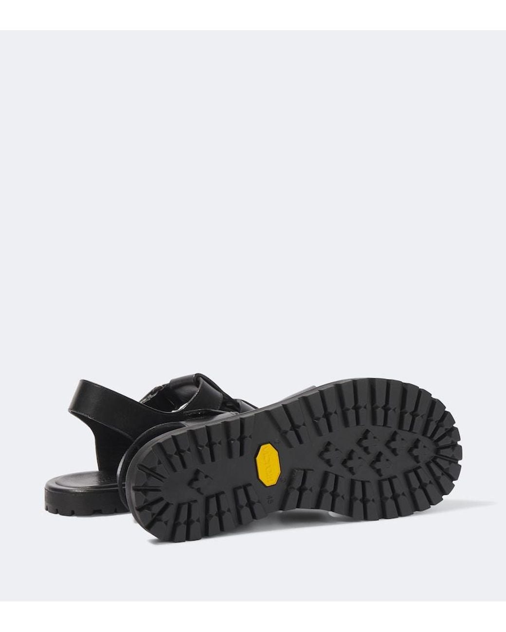 Studio Nicholson Black Sandom Leather Sandals for men