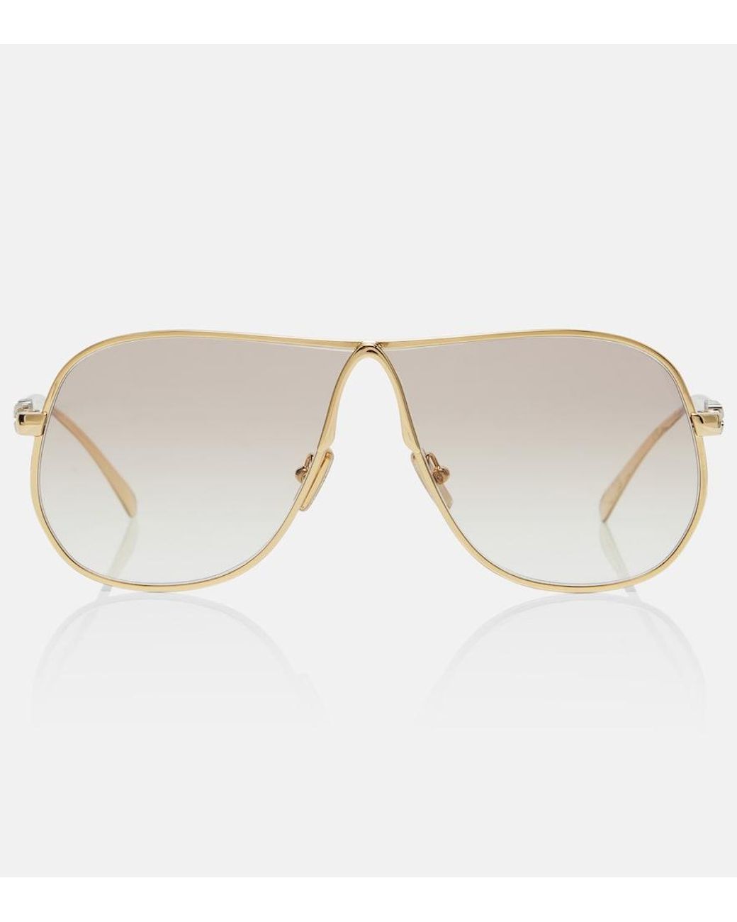 Miu Miu Natural Miu Ombre Aviator Sunglasses