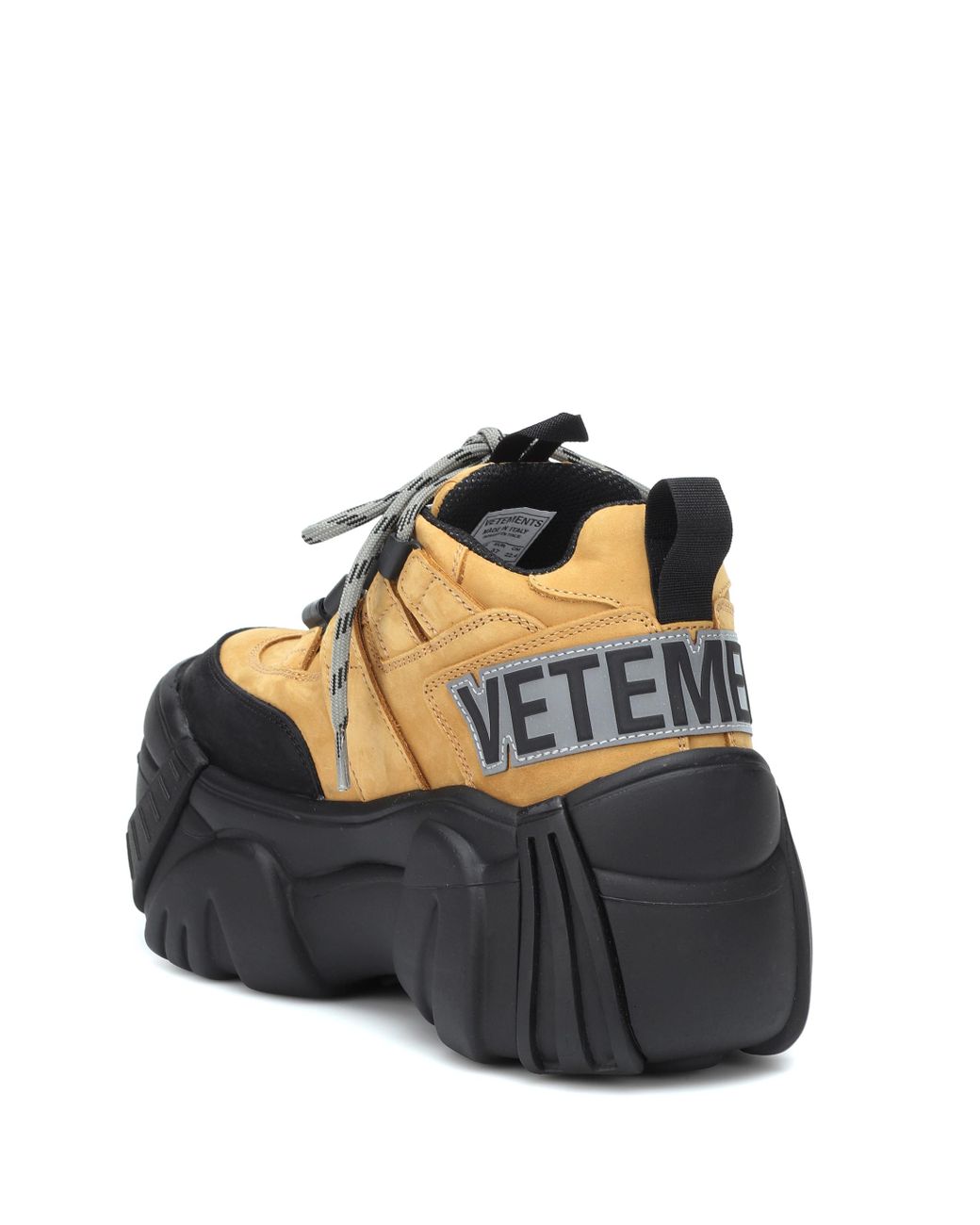 Vetements men's shop nubuck platform sneakers