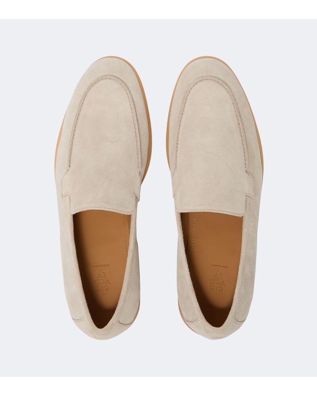 Eleventy White Suede Loafers for men