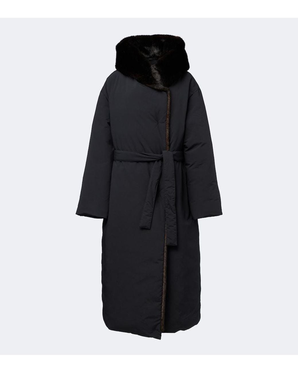 Loulou de Saison Black Darcy Belted Down Coat