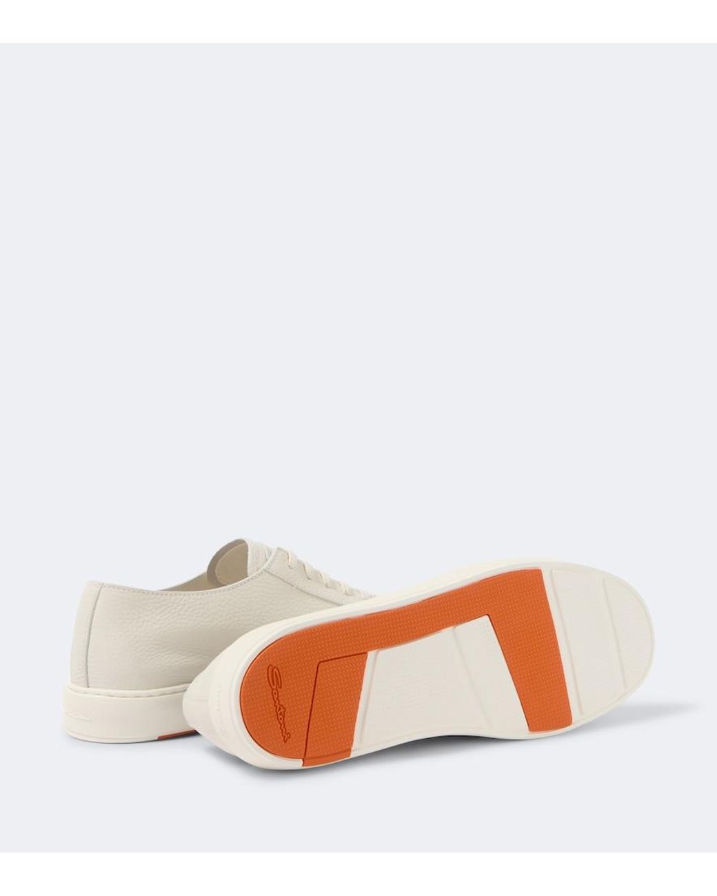 Santoni Natural Leather Sneakers for men