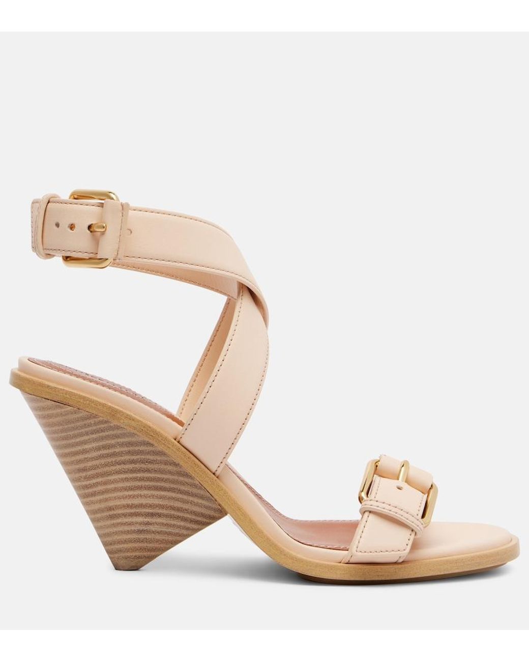 Zimmermann Brown Orla 85 Leather Sandals