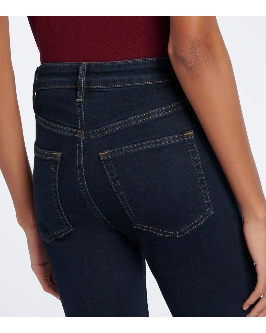 FRAME Blue Reboot Bootcut Jeans