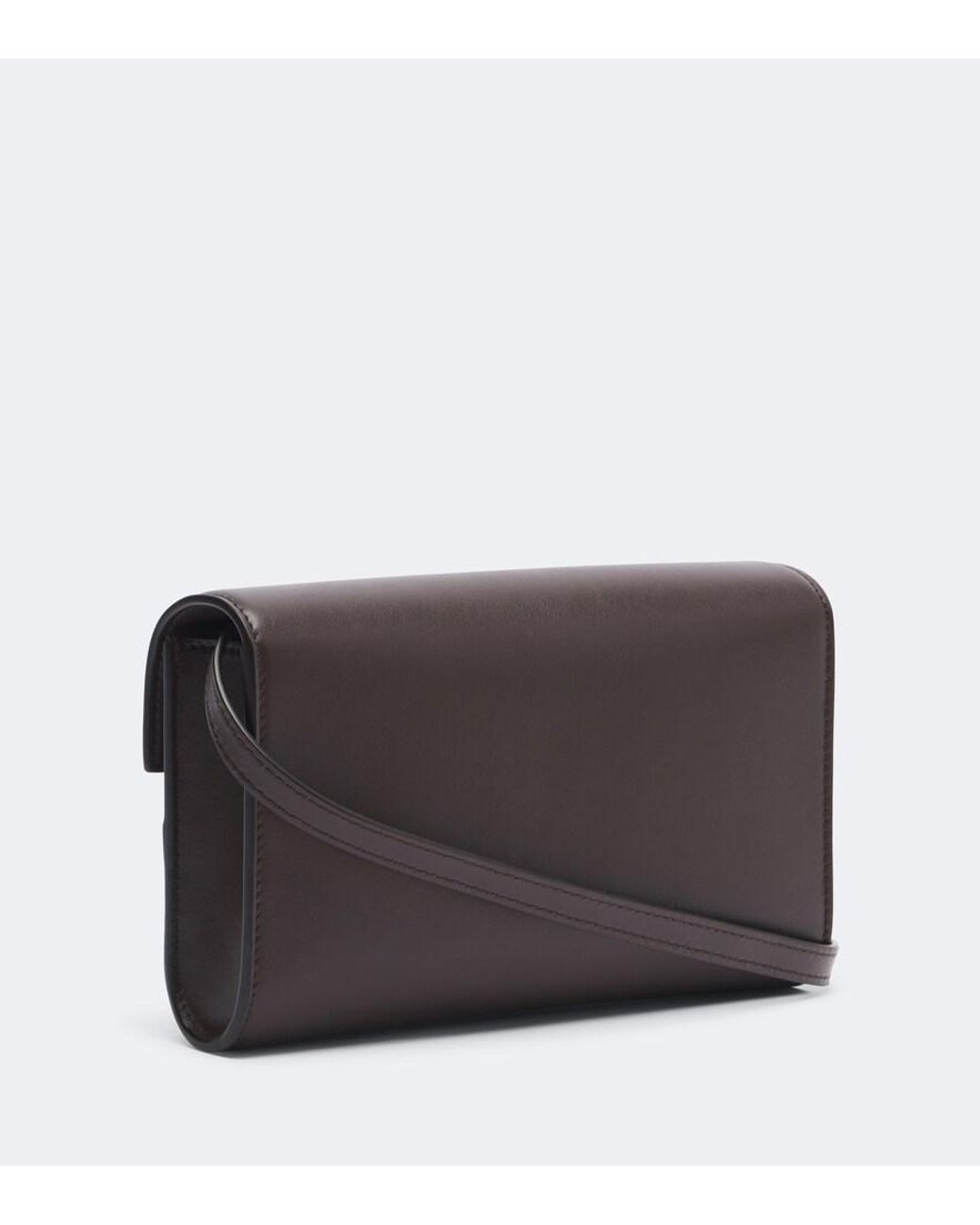 SAVETTE Black Symmetry Mini Leather Crossbody Bag