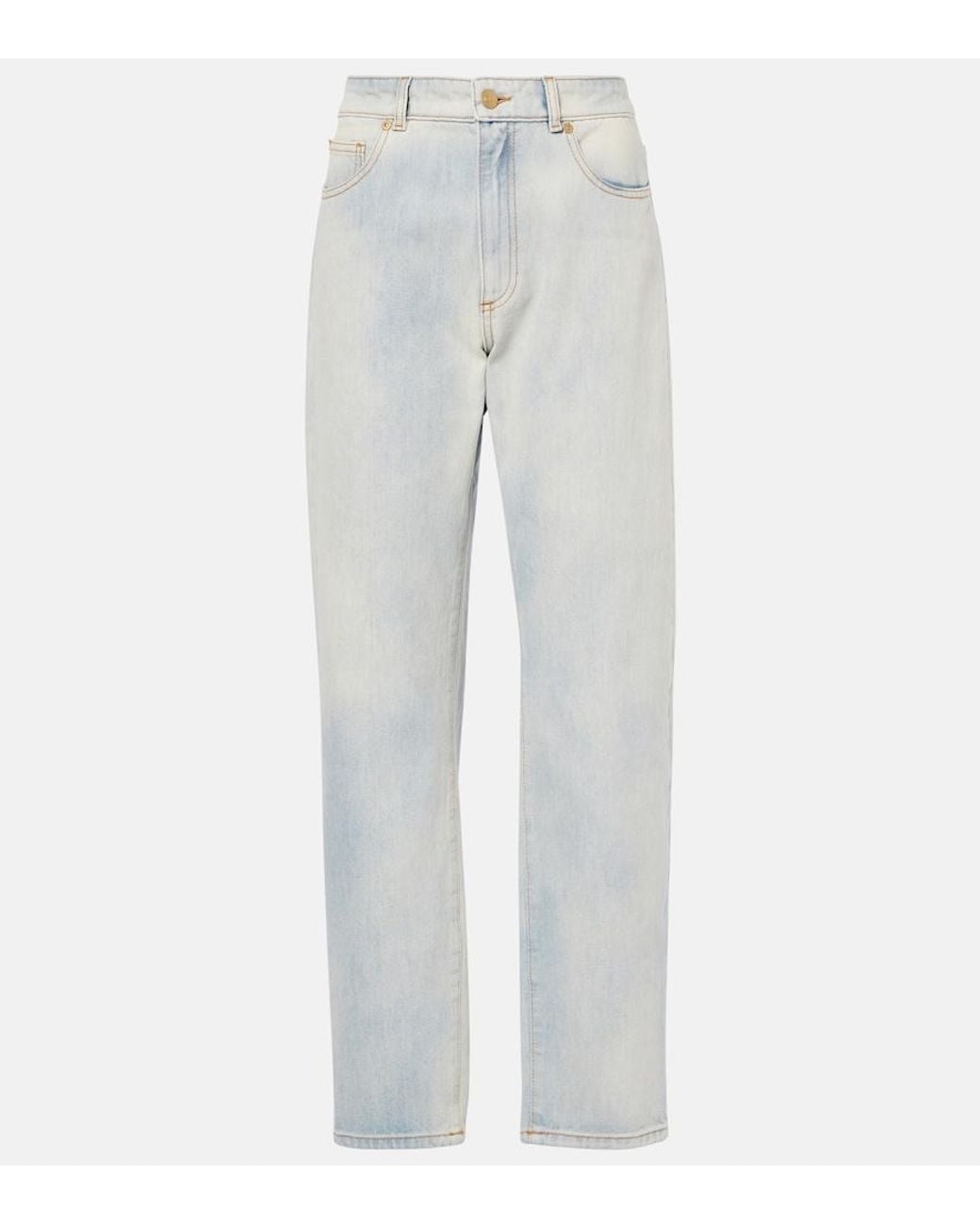 TOVE Gray Kobe Mid-Rise Tapered Jeans