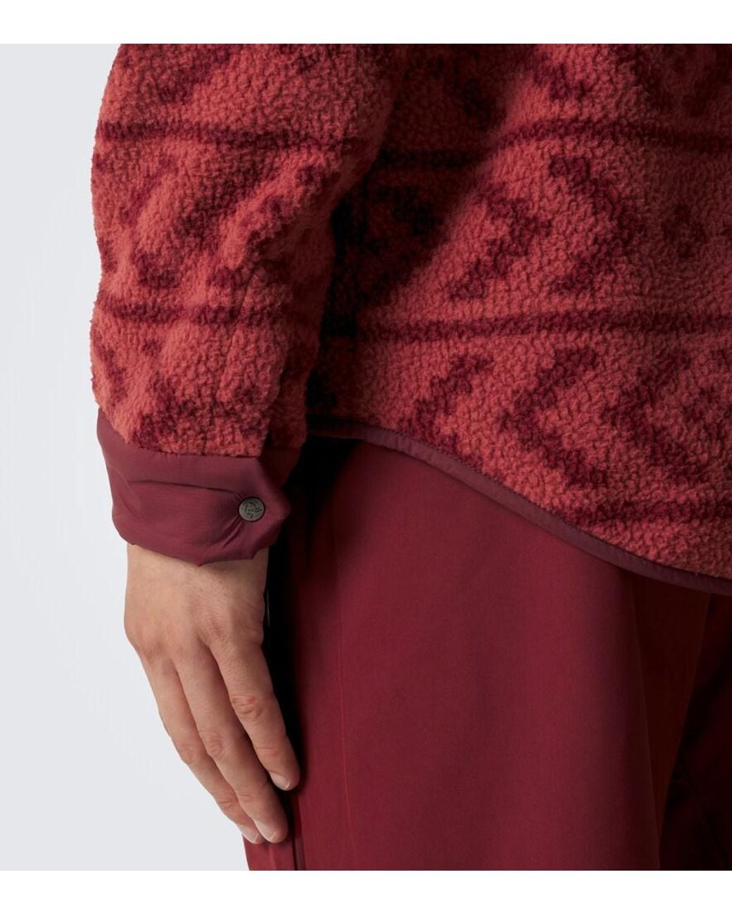 Norrona Red Tamok Printed Fleece Jacket for men