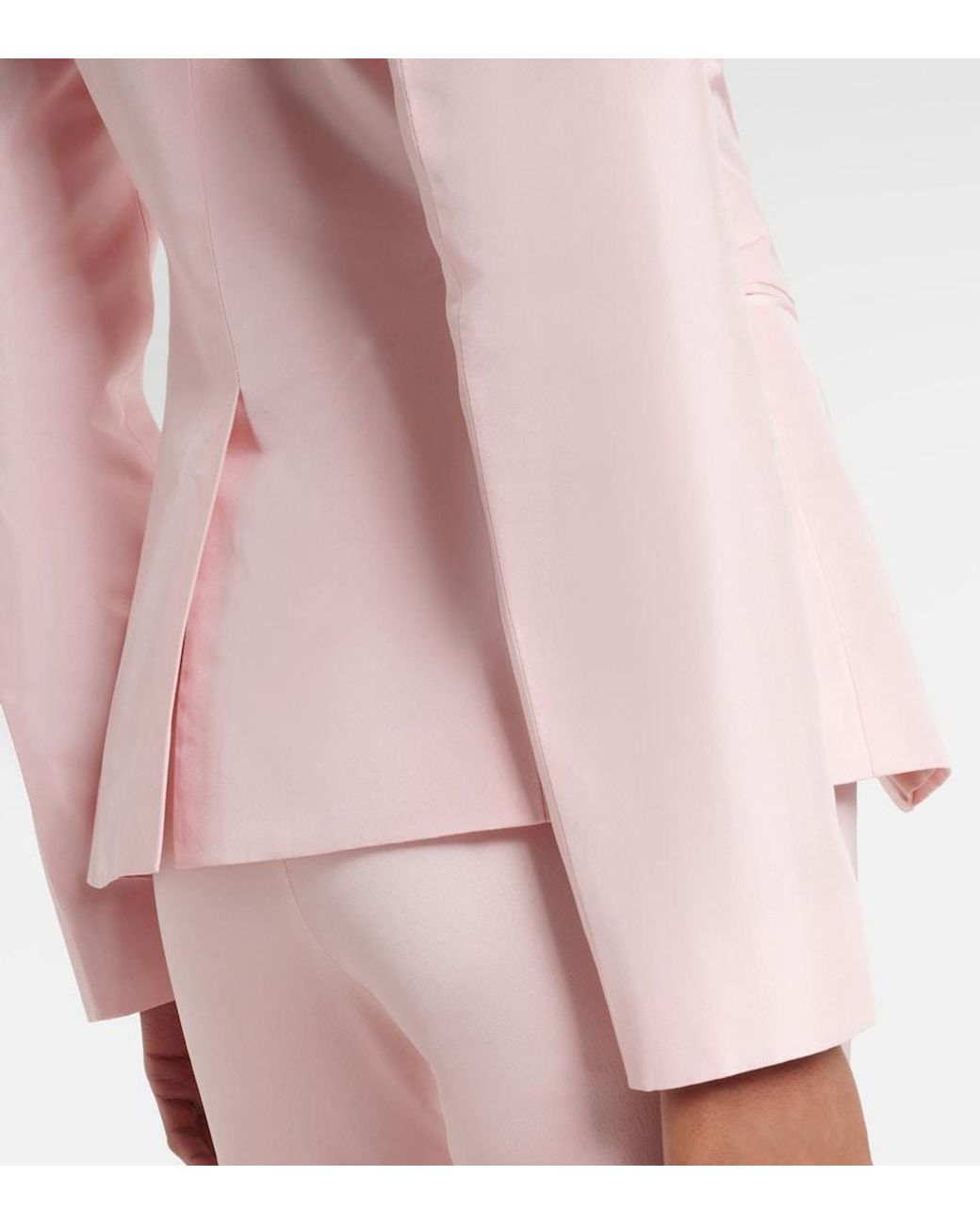 Gucci Pink Silk Faille Blazer