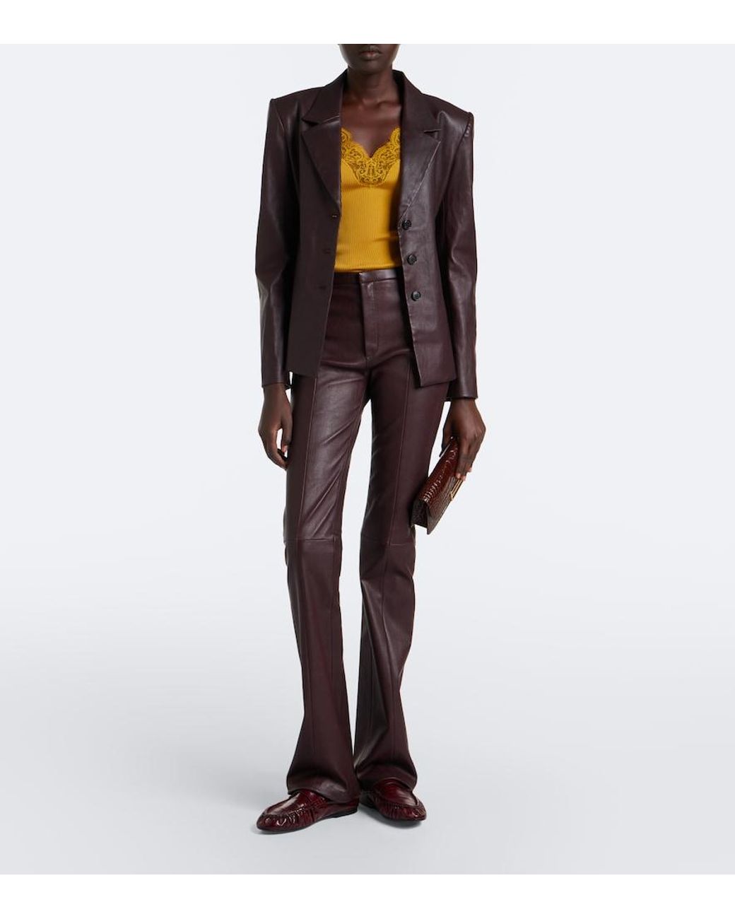 Stouls Brown Helly Leather Blazer