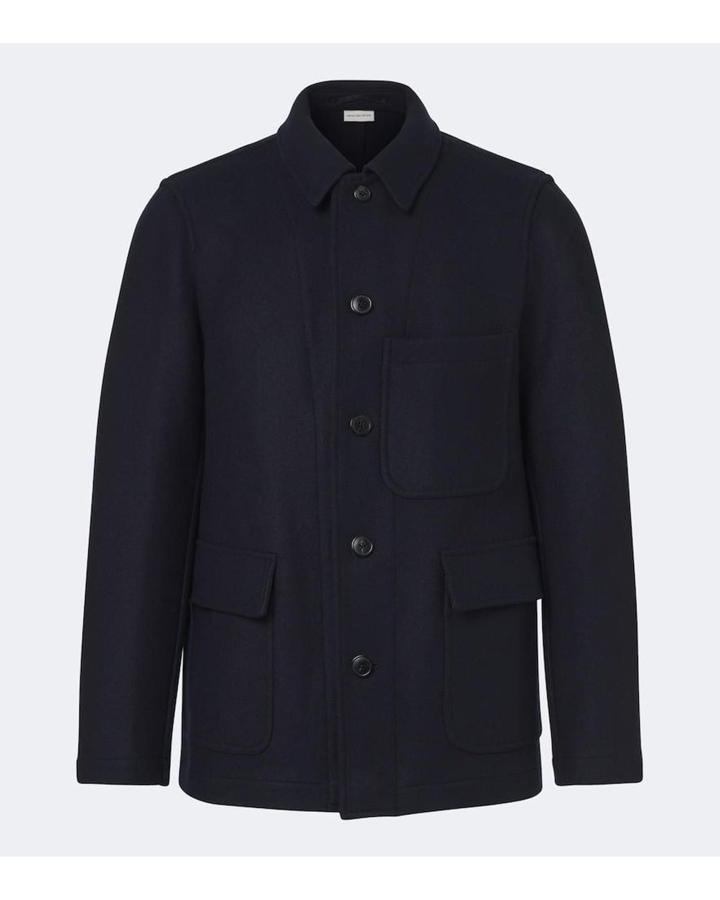 Dries Van Noten Blue Wool-Blend Jacket for men