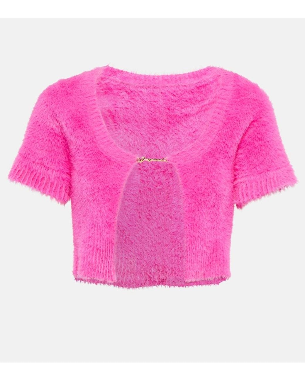 Jacquemus Pink Cardigans: The Snow Mail