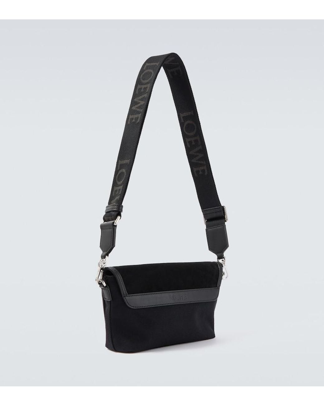 Loewe Messenger Bag Flex Mini Mit Leder in Black für Herren