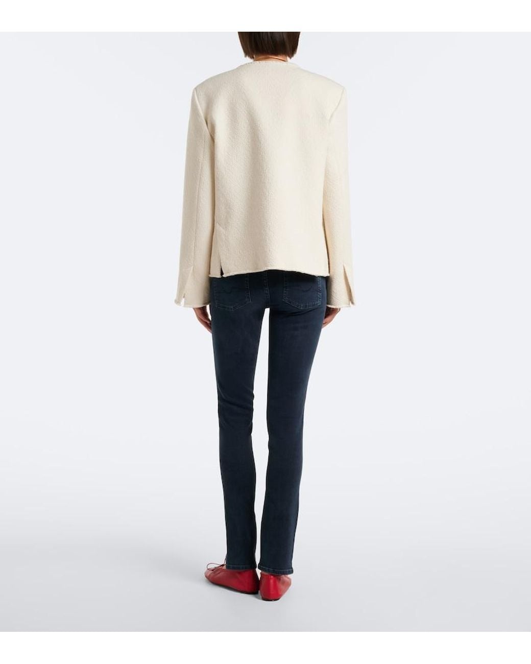 7 For All Mankind Blue Inkstone Low-Rise Skinny Jeans