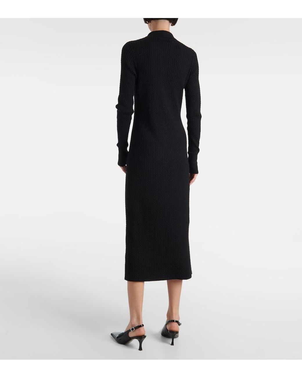 Proenza Schouler Black Label Phillips Cotton-Blend Midi Dress