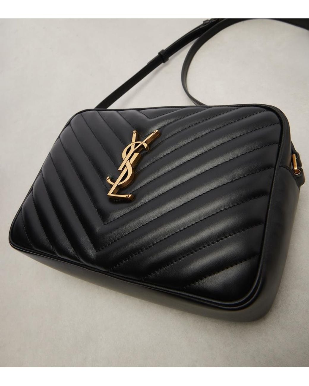 Saint Laurent Black Lou Quilted Leather Cross-body Bag