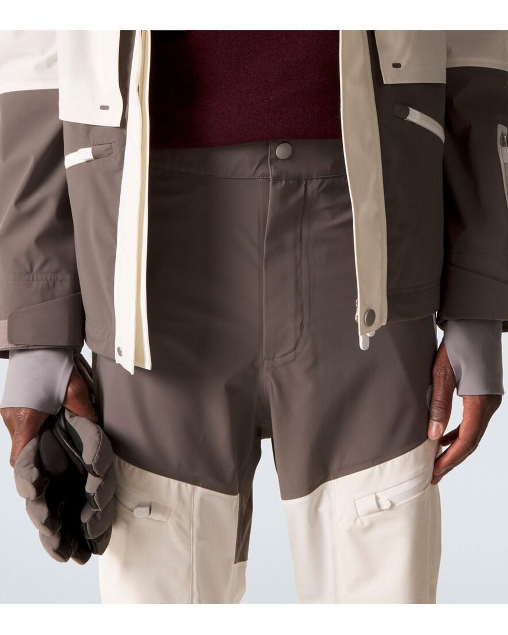 Brunello Cucinelli White Ski Salopettes for men